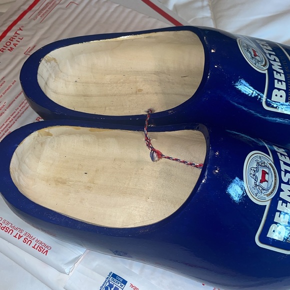 BEEMSTER premium Dutch cheese blue promotional wooden clogs Dutch cheese clogs - Picture 6 of 13